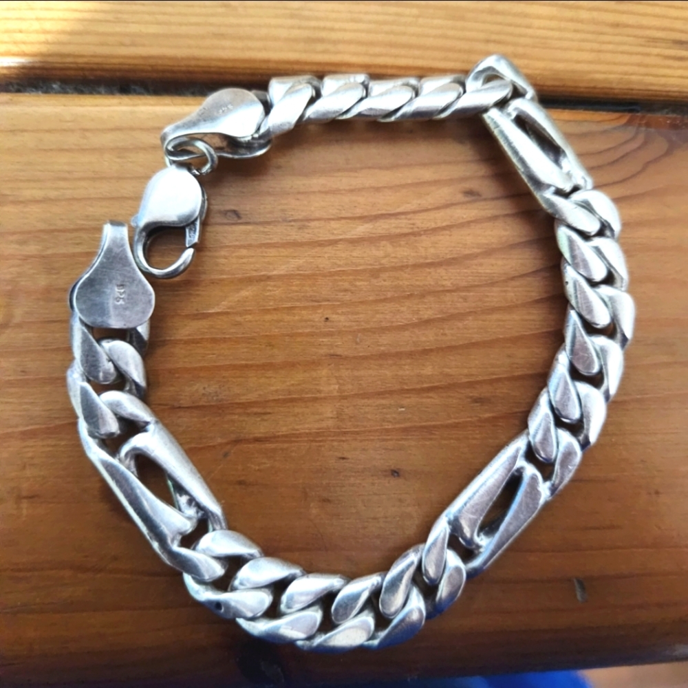 Heavy Silver .925 bracelet cuban Thick 50 grams